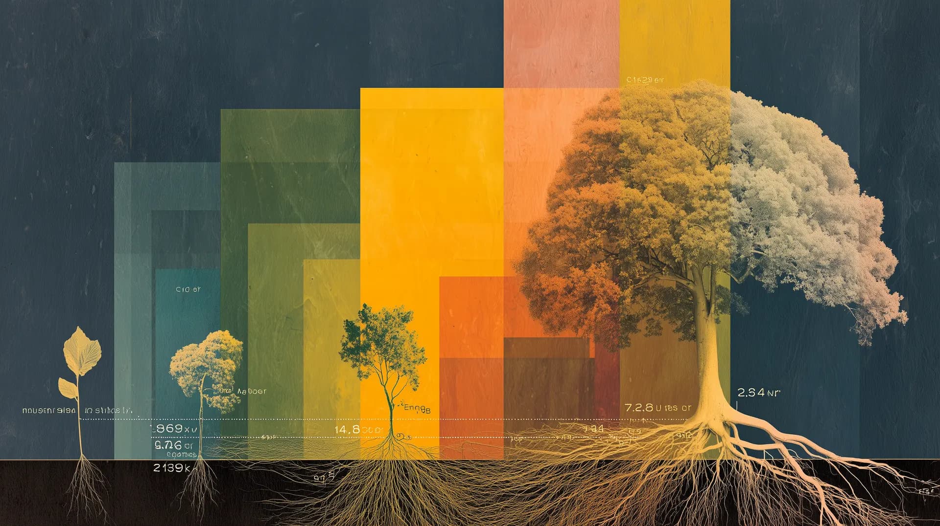 Growth stages visualization